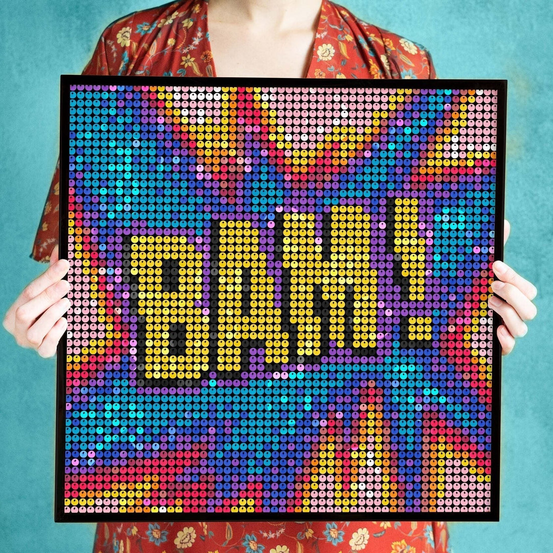 Transform Any Photo into a Shimmering Sequin Mosaic